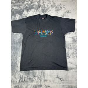 VINTAGE Fruit of the Loom BEST Bahamas Freeport‎ T-Shirt Large USA Made 90s